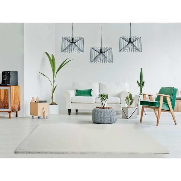 Bílý koberec Universal Fox Liso, 120 x 180 cm-image-1
