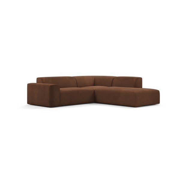 Hnědá manšestrová rohová pohovka Marie Claire Home Karen, 260 cm, pravý roh-image-2