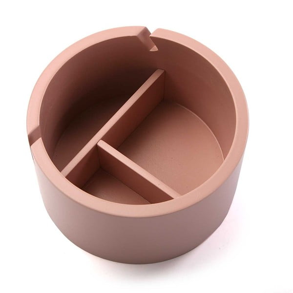 Růžový dřevěný box na šperky Versa Pinky, ø 14 cm-image-2