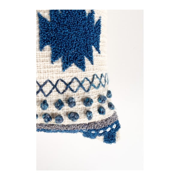 Modrý polštář s výplní Zuiver Sala, 65 x 30 cm-image-3