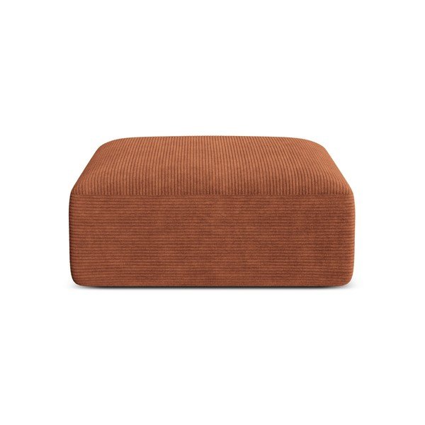 Manšestrová podnožka v terakotové barvě Campi – Cosmopolitan Design-image-1