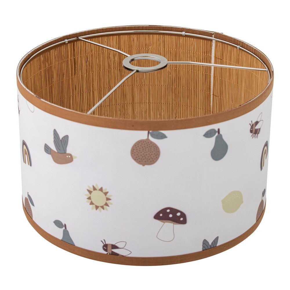 Bílé/hnědé dětské stínidlo s textilním stínidlem ø 34 cm Agnes – Bloomingville Mini