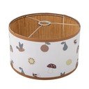 Bílé/hnědé dětské stínidlo s textilním stínidlem ø 34 cm Agnes – Bloomingville Mini