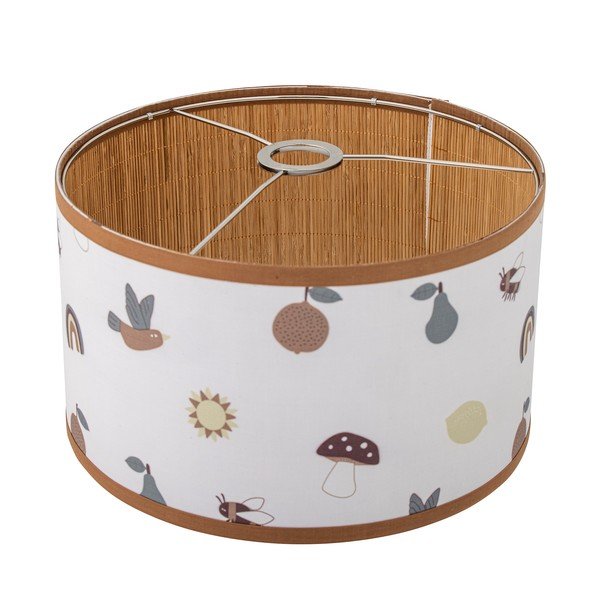 Bílé/hnědé dětské stínidlo s textilním stínidlem ø 34 cm Agnes – Bloomingville Mini