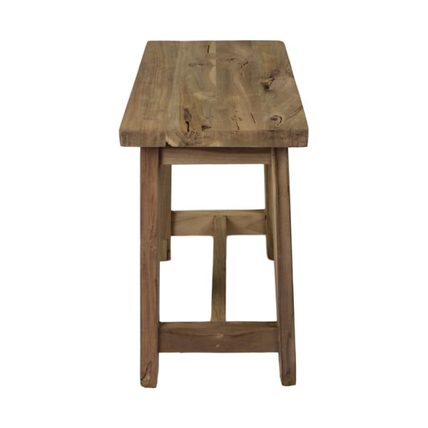 Stolička z neopracovaného teakového dřeva HSM collection Rustical, délka 50 cm-image-3