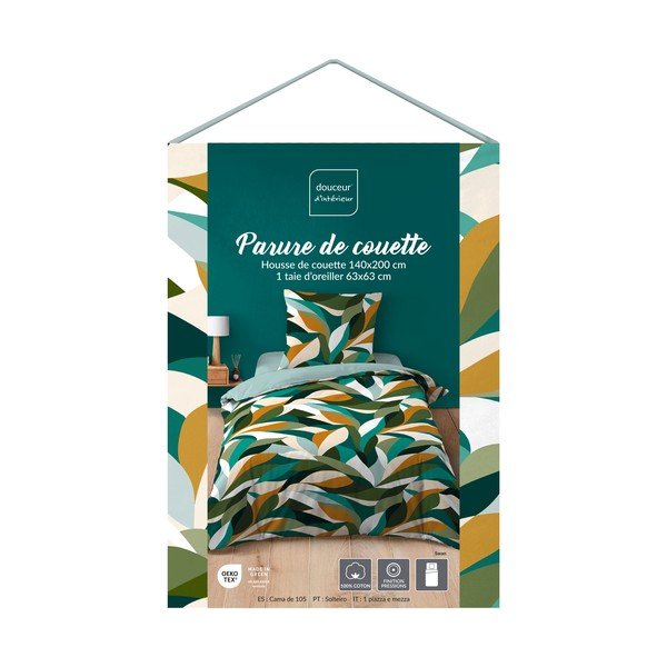 Bavlněné povlečení na jednolůžko 140x200 cm Swan – douceur d'intérieur-image-1