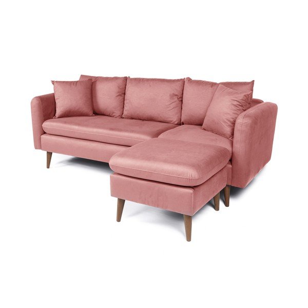 Světle růžová pohovka 215 cm Sofia – Balcab Home-image-3