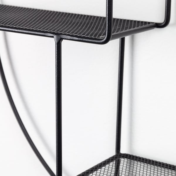 Černá patrová kovová police 55 cm Across – Kave Home-image-3