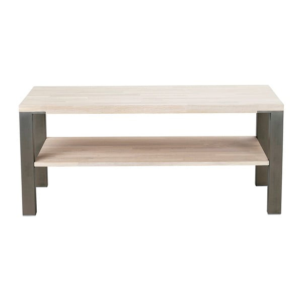 Dubový konferenční stolek s ocelovými nohami Folke Typhon, délka 120 cm-image-2