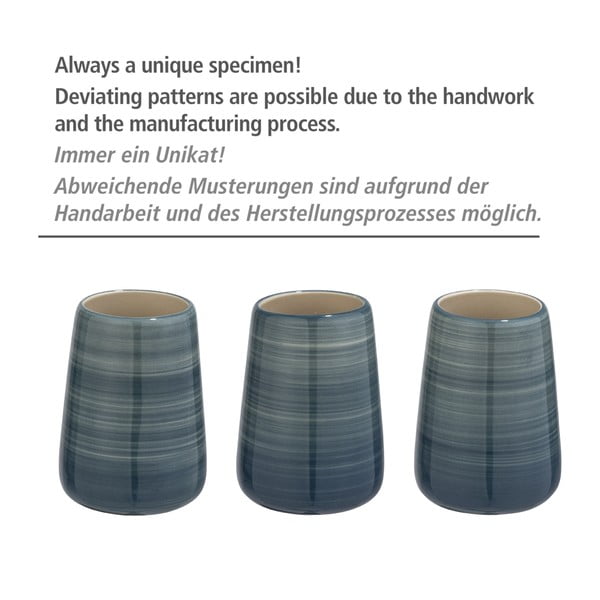 Petrolejově modrý toaletní kartáč Wenko Pottery-image-2