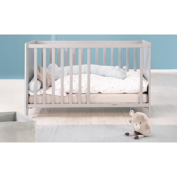 Šedá/taupe postýlka 60x120 cm Hamburg – Roba-image-2