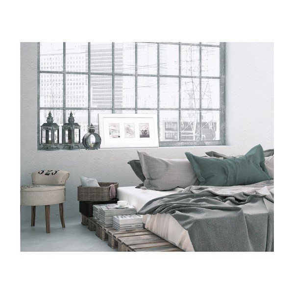 Bílý rám na fotografii Styler Malmo, 46 x 23 cm-image-1