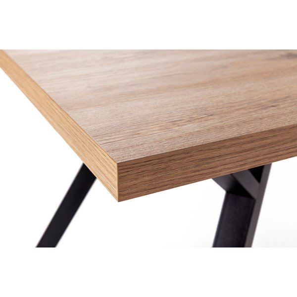 Jídelní stůl s deskou z dubového dřeva v přírodní barvě 90x160 cm Marion – Marckeric-image-4