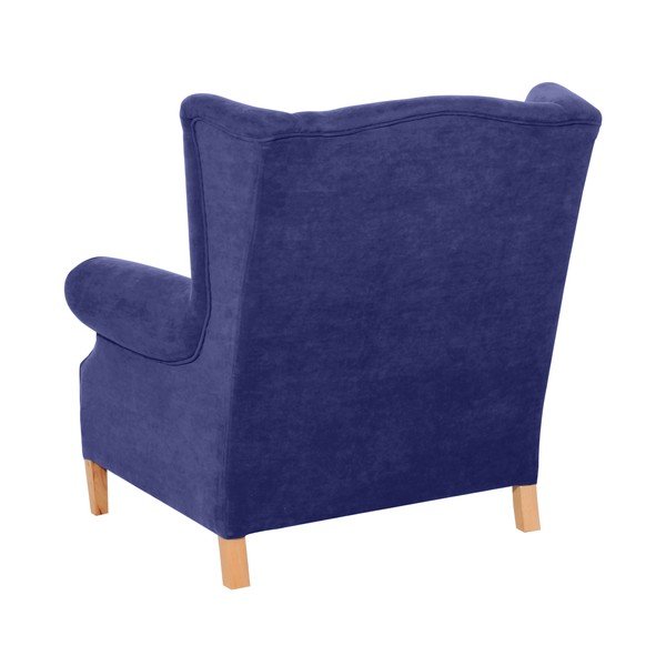 Modré křeslo ušák Max Winzer Harvey Velor-image-2