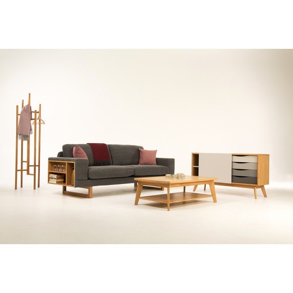 Komoda s šedými zásuvkami Woodman Avon-image-1