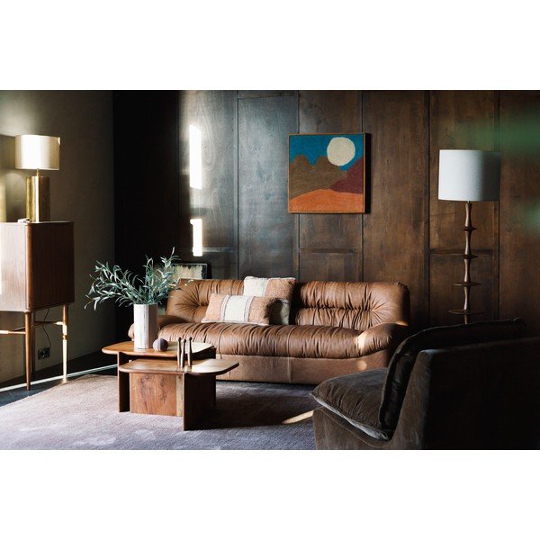 Konferenční stolek z masivu akácie v přírodní barvě 50x75 cm Feller – Dutchbone-image-4