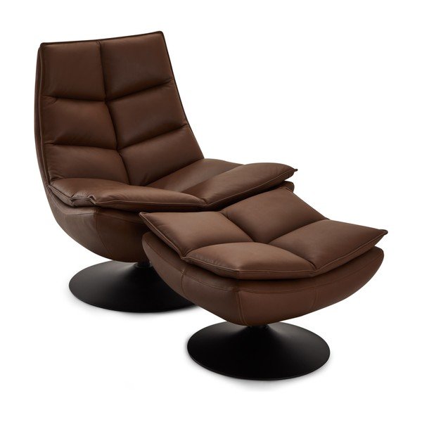 Tmavě hnědé kožené křeslo Miami – Furnhouse-image-4