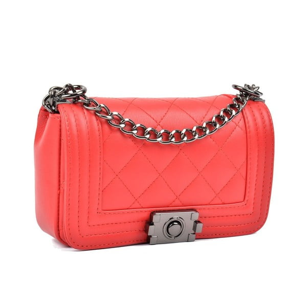 Červené kožené psaníčko Isabella Rhea Mari-image-2