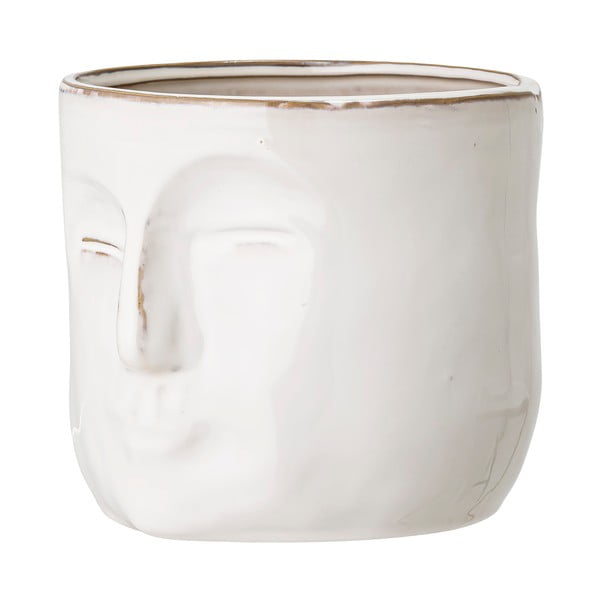 Bílý terakotový květináč Bloomingville Ignacia, výška 15,5 cm-image-4