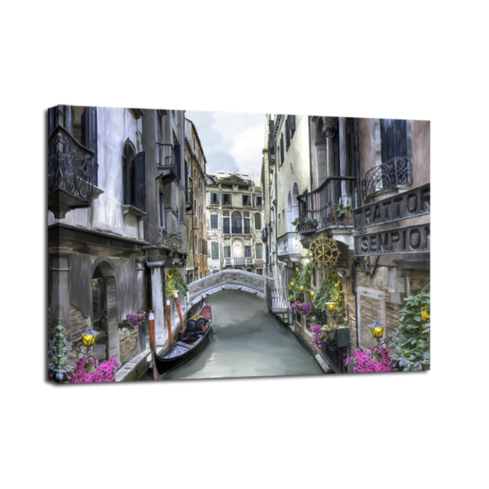 Obraz Styler Canvas Watercolor Venice, 75 x 100 cm