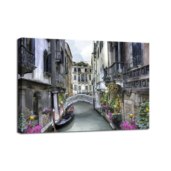 Obraz Styler Canvas Watercolor Venice, 75 x 100 cm