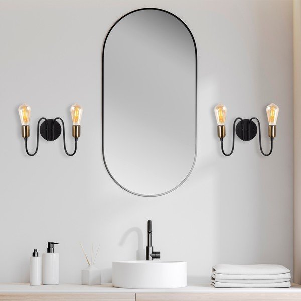 Černé nástěnné svítidlo Firat – Opviq lights-image-1