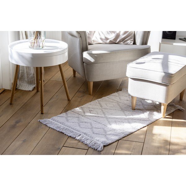 Šedá koupelnová podložka z organické bavlny Wenko Urla, 60 x 90 cm-image-4