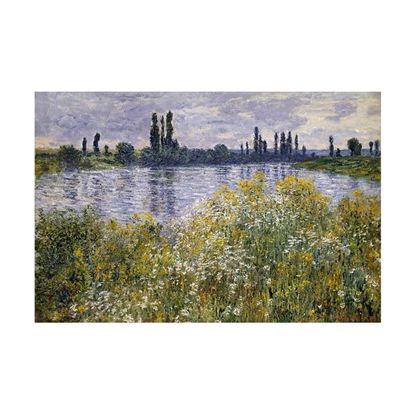 Obraz Claude Monet - Banks of the Seine, 60x40 cm