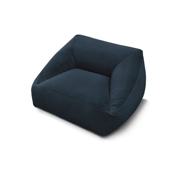 Tmavě modrý sedací vak z umělé kožešiny Lilibet – Bobochic Paris-image-4