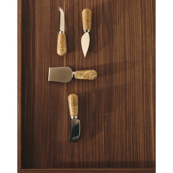 Nože v sadě 4 ks na sýr z nerezové oceli Adoma – Kave Home-image-4