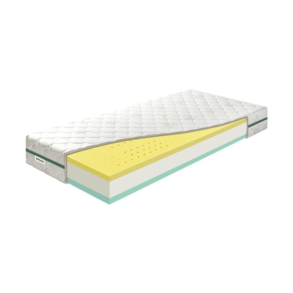 Tvrdá/středně tvrdá pěnová oboustranná matrace 160x200 cm BonReFresh BIO – BENAB-image-2