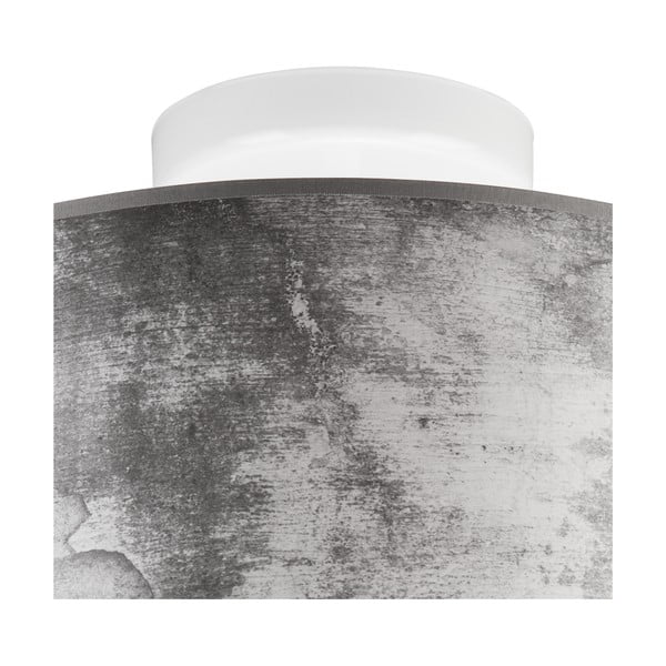 Šedé stropní svítidlo s textilním stínidlem ø 35 cm Print – LAMKUR-image-3