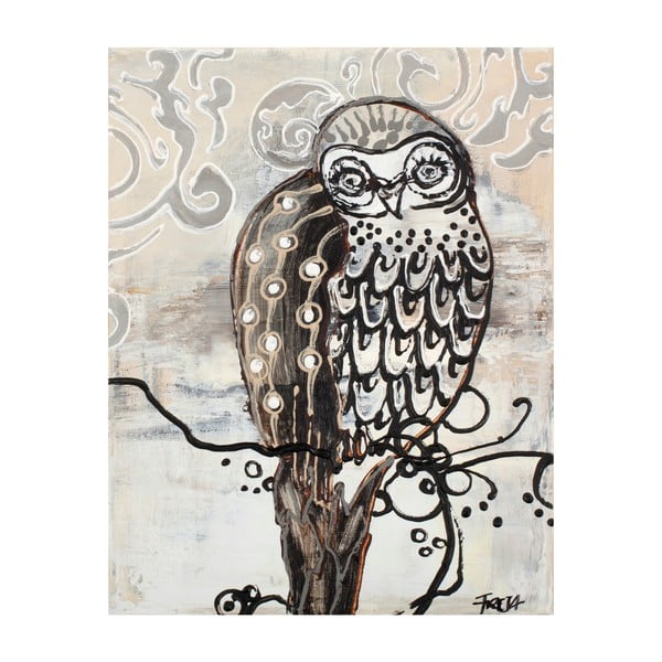 Freja Owl B&W, 28x22 cm, tetraptych-image-2
