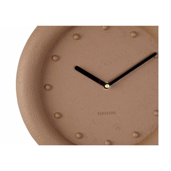 Hnědé nástěnné hodiny Karlsson Petra, ø 30 cm-image-2