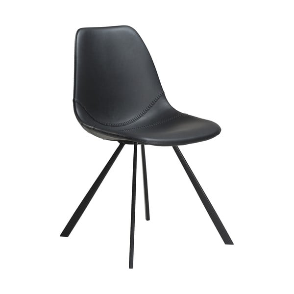 Černá jídelní židle z imitace kůže DAN–FORM Denmark Pitch