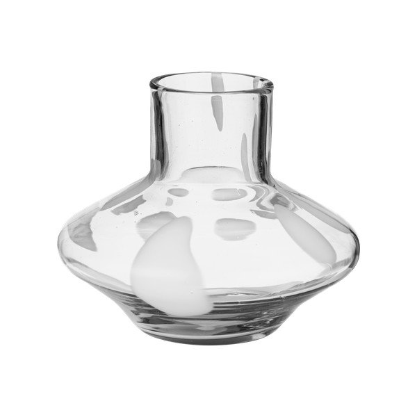 Skleněná ručně vyrobená váza (výška 28 cm) Glom – noo.ma