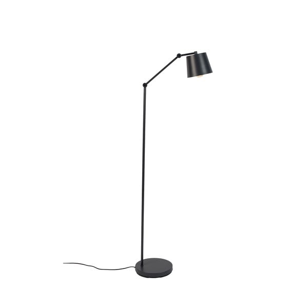 Černá stojací lampa s kovovým stínidlem (výška 135 cm) Hajo – White Label