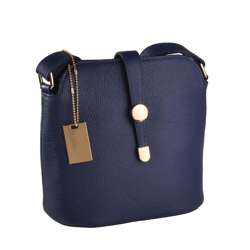 Modrá kožená kabelka Florence Bags Larissa