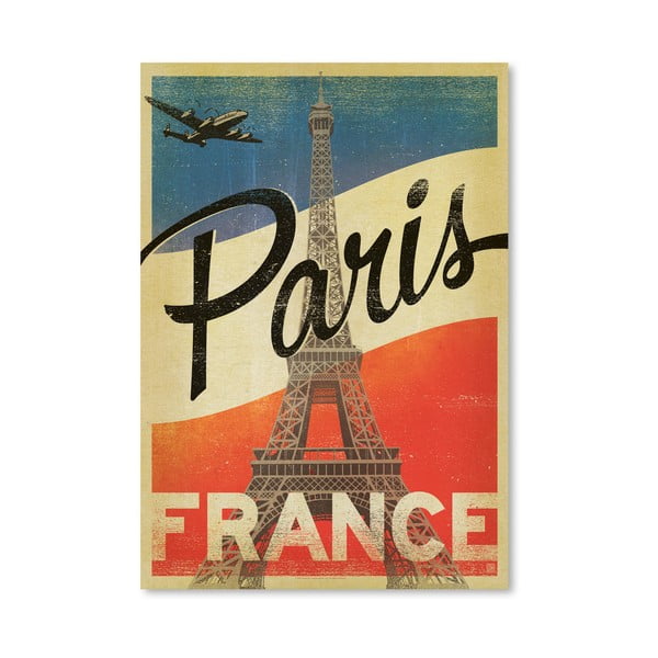 Plakát Americanflat Paris, 42 x 30 cm