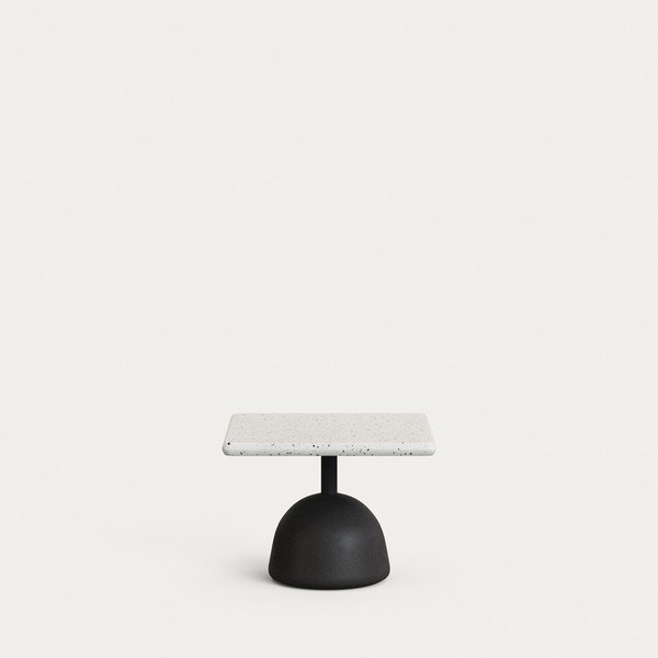 Zahradní konferenční stolek s terrazzo deskou 48x48 cm Saura – Kave Home-image-2
