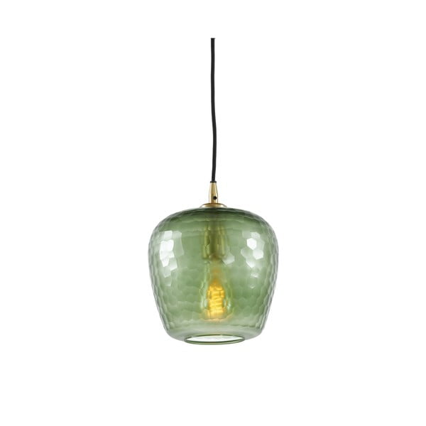 Zelené stropní svítidlo se skleněným stínidlem ø 17 cm Danita – Light & Living