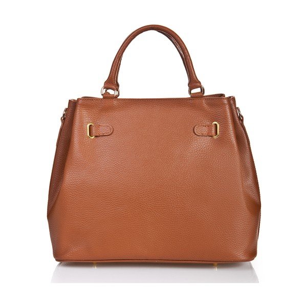 Koňakově hnědá kabelka Massimo Castelli Petronella Cognac-image-1