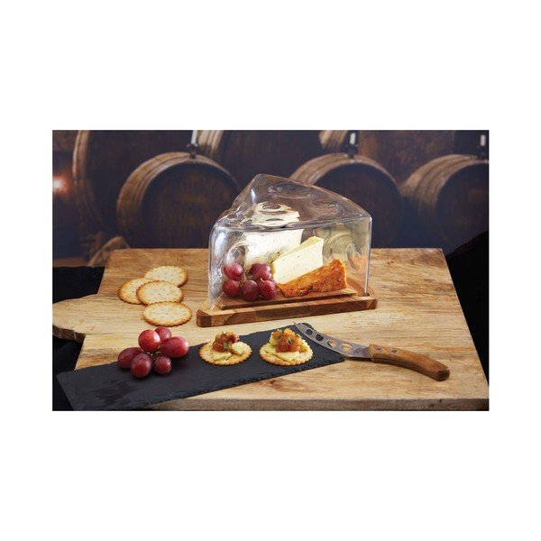 Podnos na sýr s poklopem Kitchen Craft Master Glass-image-1