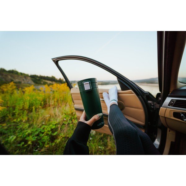 Zelený cestovní termohrnek Vialli Design Fuori, 400 ml-image-4