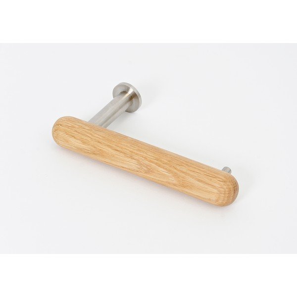 Nástěnný držák na toaletní papír z dubového dřeva Wireworks Yoku-image-1