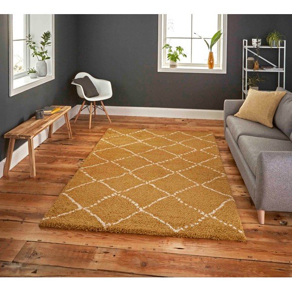 Hořčicově žlutý koberec Think Rugs Royal Nomadic, 160 x 220-image-1