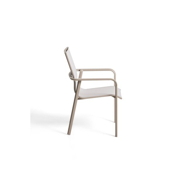 Béžová/taupe zahradní židle Canea – Kave Home-image-4