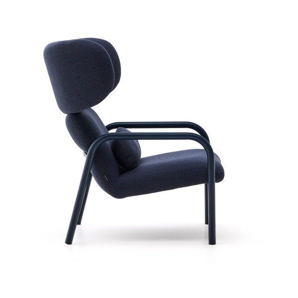 Tmavě modré křeslo Inari – Kave Home-image-3