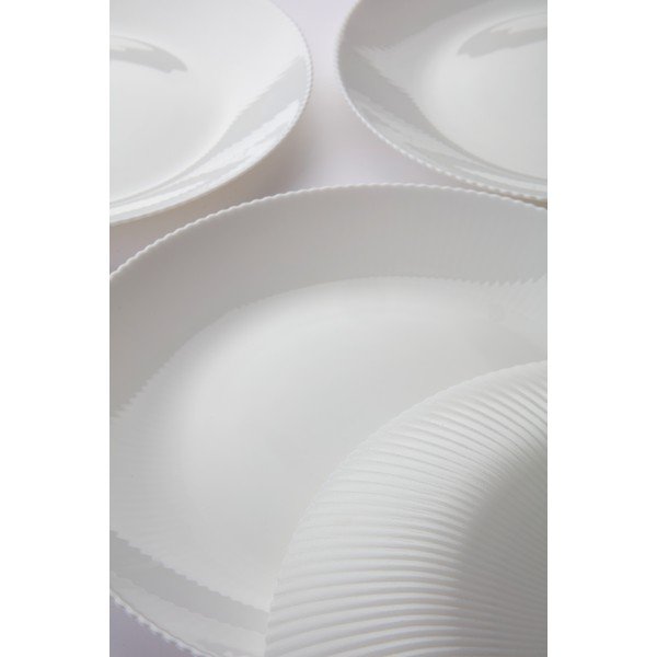 Bílé skleněné talíře v sadě 4 ks ø 25 cm Alessia – Jotex-image-2