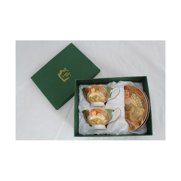 Alfons Mucha - sada 2 šálků s podšálky Snění-image-1